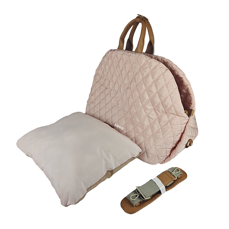 Trasportino Pieghevole Gatti Cani Lusso Manici Pelle by Dog Moda