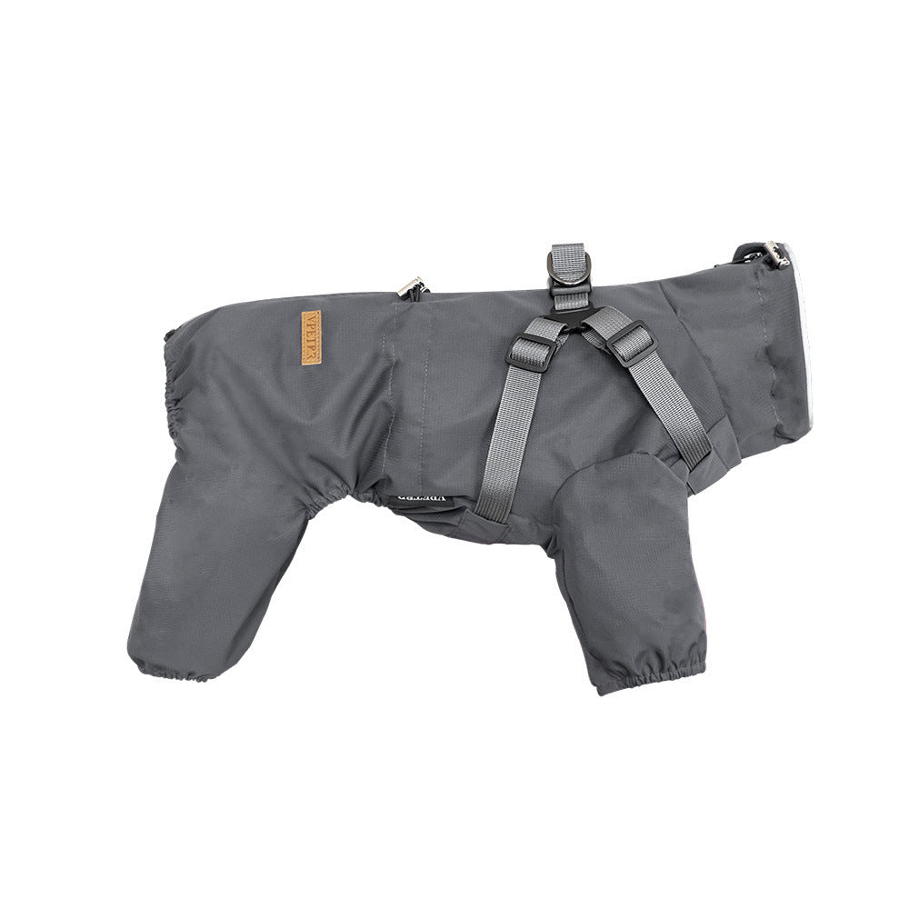 Impermeabile per Cani con Pettorina Riflettente "Playtime" Regolabile