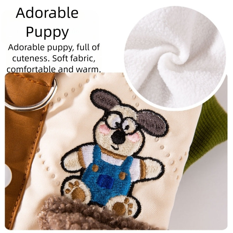 Cappotto Adorable Trapuntato con Anello Pettorina - XS-XXL