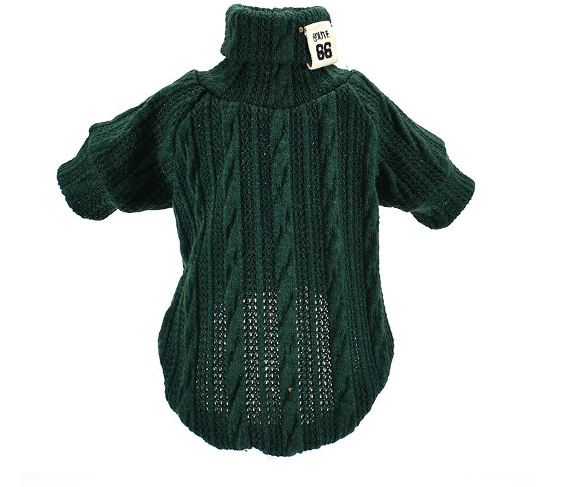 Maglione intrecciato modello "Warm" per cani di piccola taglia - Dog Moda