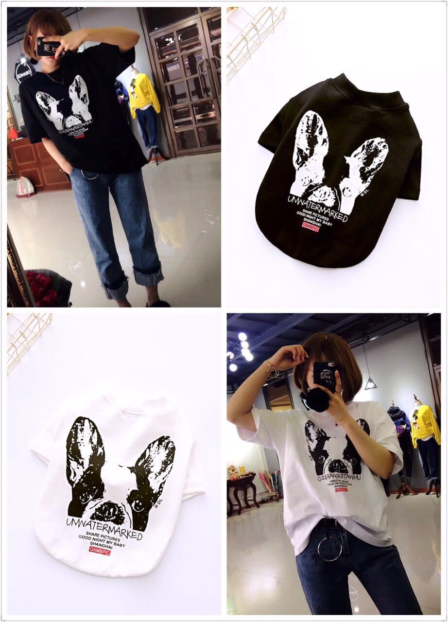 "Unwatermarked" French Bulldog Shirt with Back Print