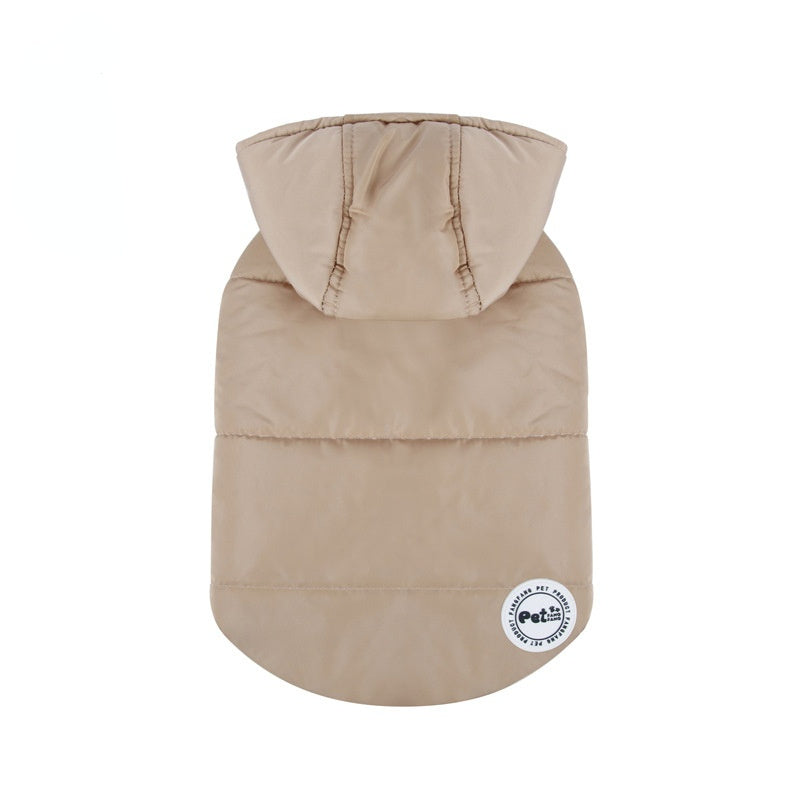 Wasserdichte Hunde-Daunenjacke „Warschau“ | Elegantes Beige und Schwarz