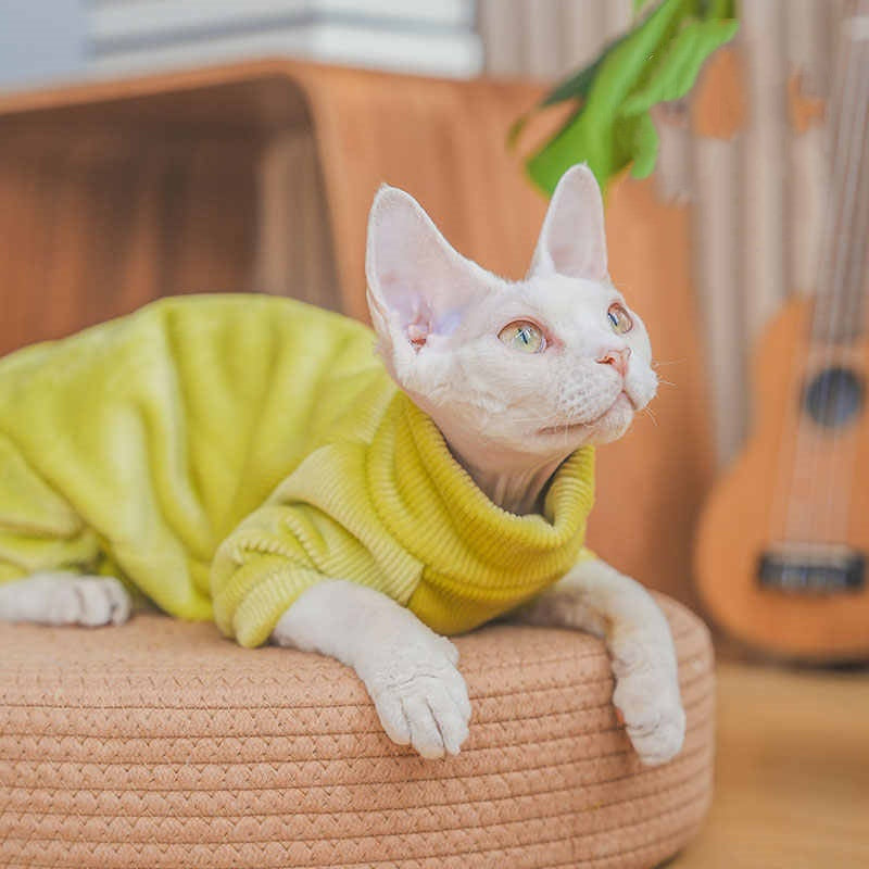 Felpa Pile Gatto Sphynx Devon - Calda e Morbida