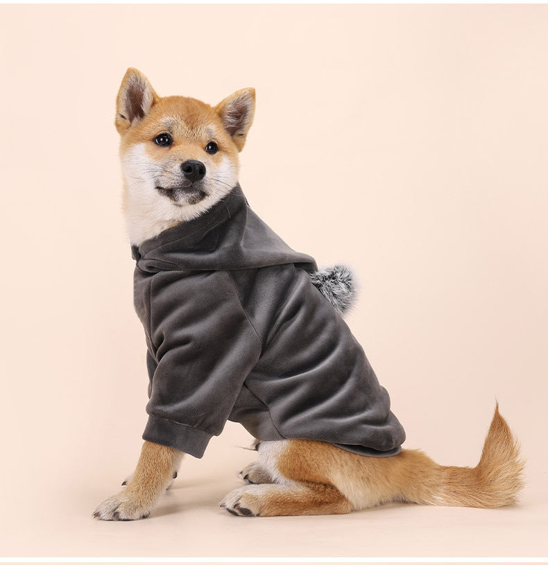 Akita Inu Dog Hoodie with Pom Pom - Warmth and Style for the Winter Months