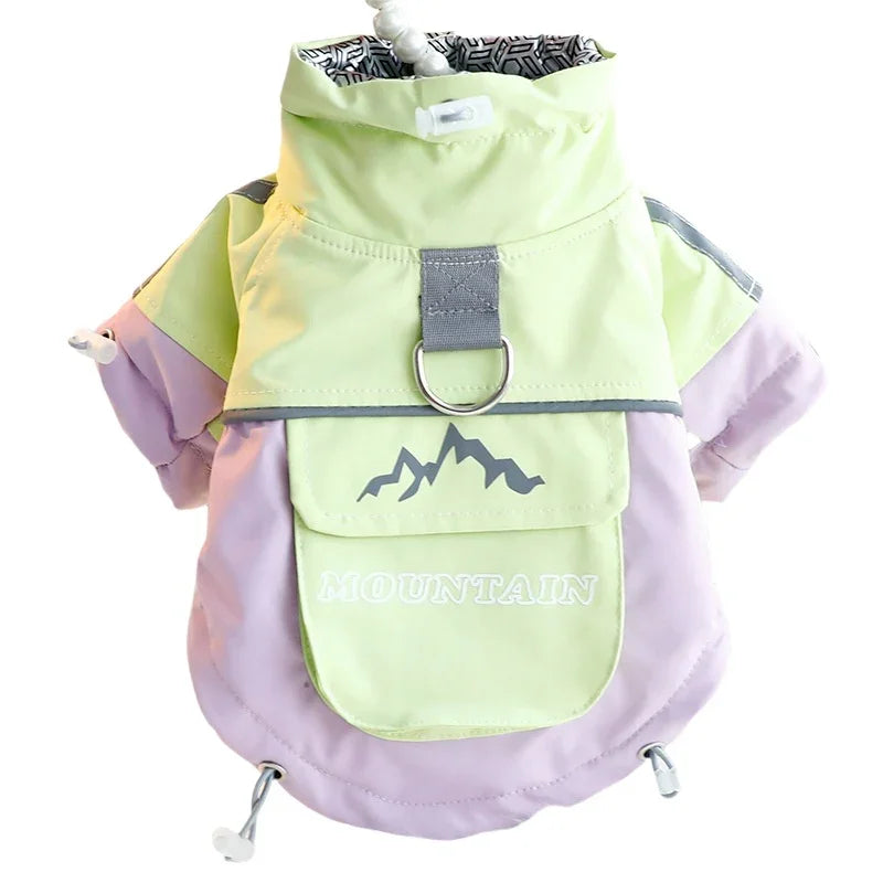 Mountain Dog Regenmantel mit Tasche und Leine