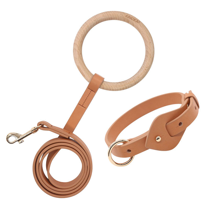 Super-fiber dog leash and collar set "Outlaw" - Arkika Lusso