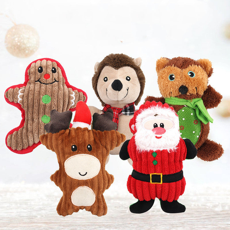 Gioco di Natale per Cani a Forma di Babbo Natale, Renna e Altri Personaggi - Dog Moda