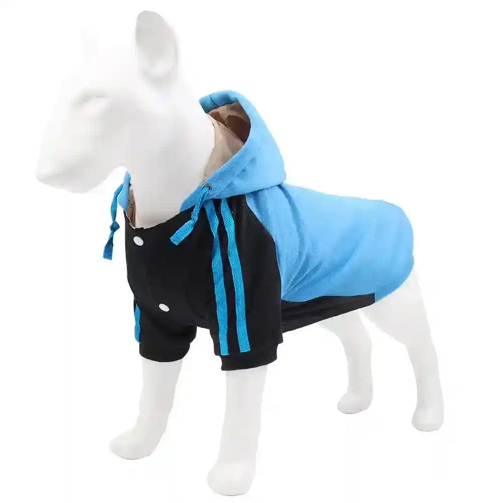 Felpa Cani Futura Cappuccio - Strisce Bianche Coulisse by Dog Moda
