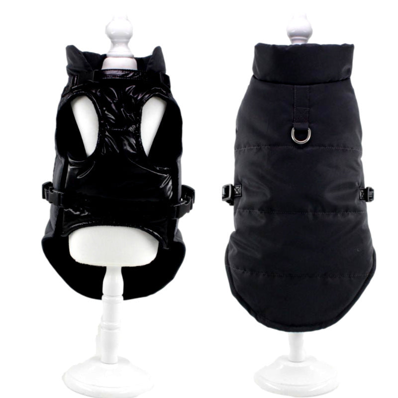 "Joy" Reflective Waterproof Dog Coat with Ring | DogModa