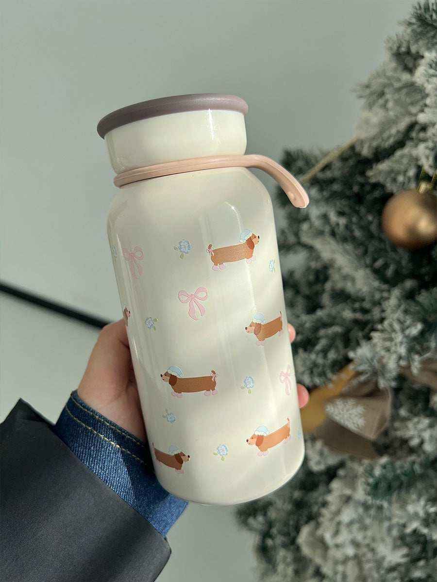 Borraccia Termica Bassotto 400ml in Acciaio Inox 304 by Dog Moda
