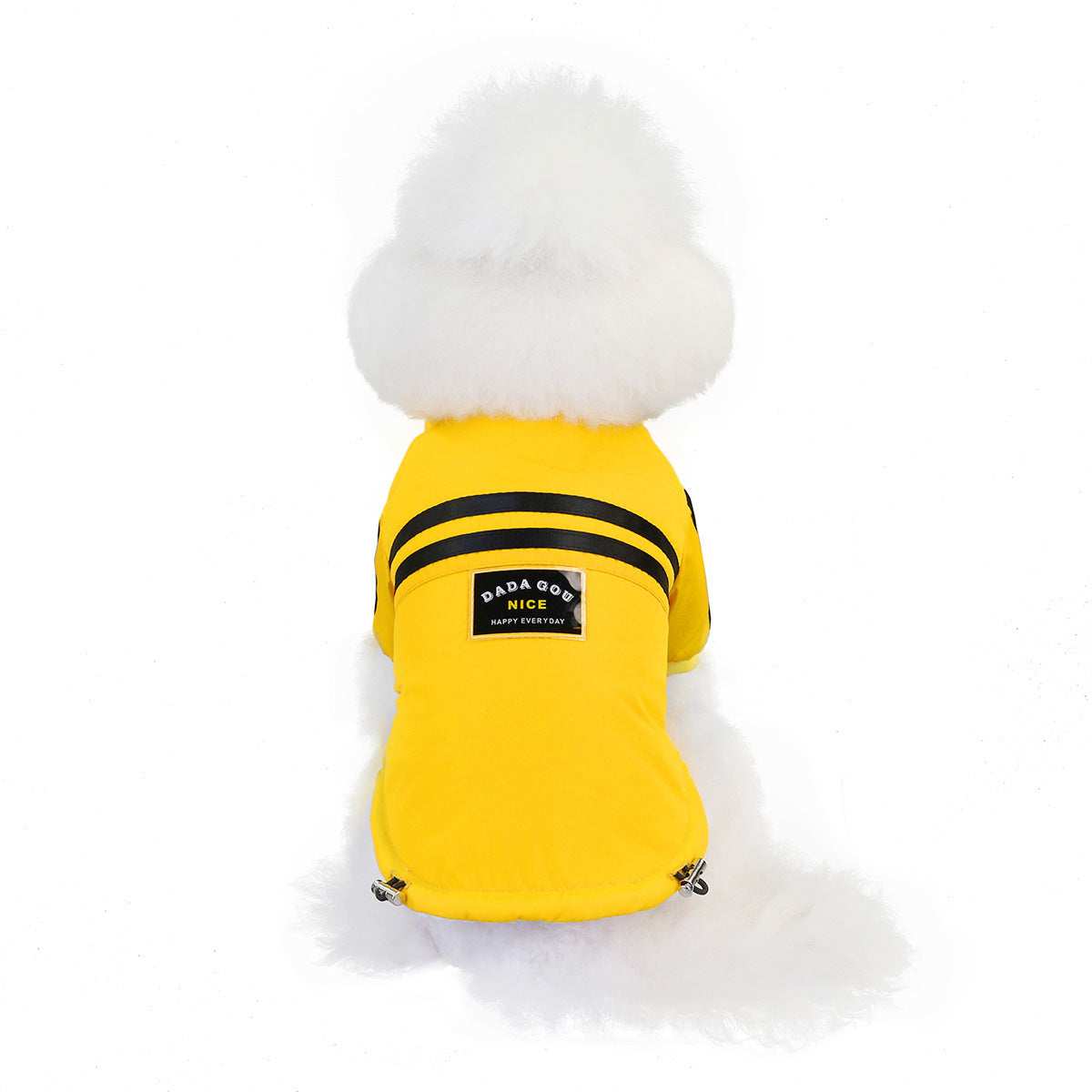 "NICE" Windproof Dog Coat in Yellow or Pink - Stylish and Functional 