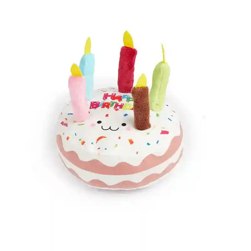 Gioco Torta Sonoro per Cani con Candeline - Peluche by Dog Moda