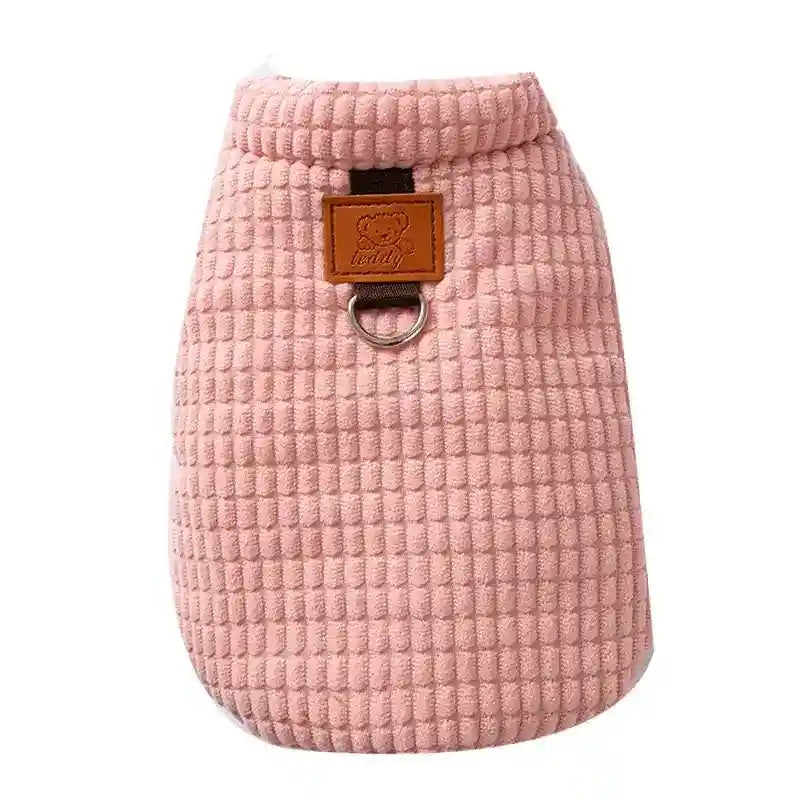 Abrigo Dorothy Rosa para Perros - Acolchado y Caliente