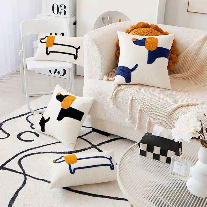 Cuscino Cane 3D Ricamata – Arredo Casa Idea Regalo by Dog Moda