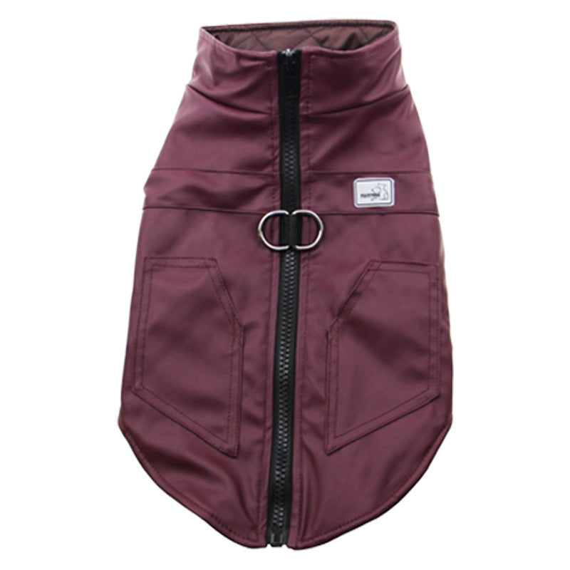 Transparenter Hundemantel | Warme Winterjacke mit Geschirr | Dogmoda 