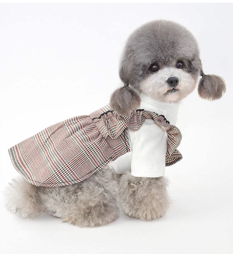 Poodle Dress "Artemide" with Elastic Shoulder Straps, Elegant and Comfortable
