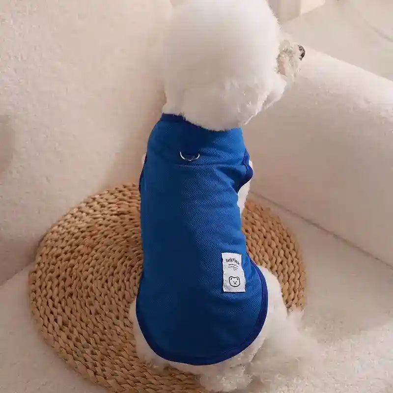 Maglietta per Cani "Lucky Bear" - Vest Smamicato con Anello per Guinzaglio by Dog Moda