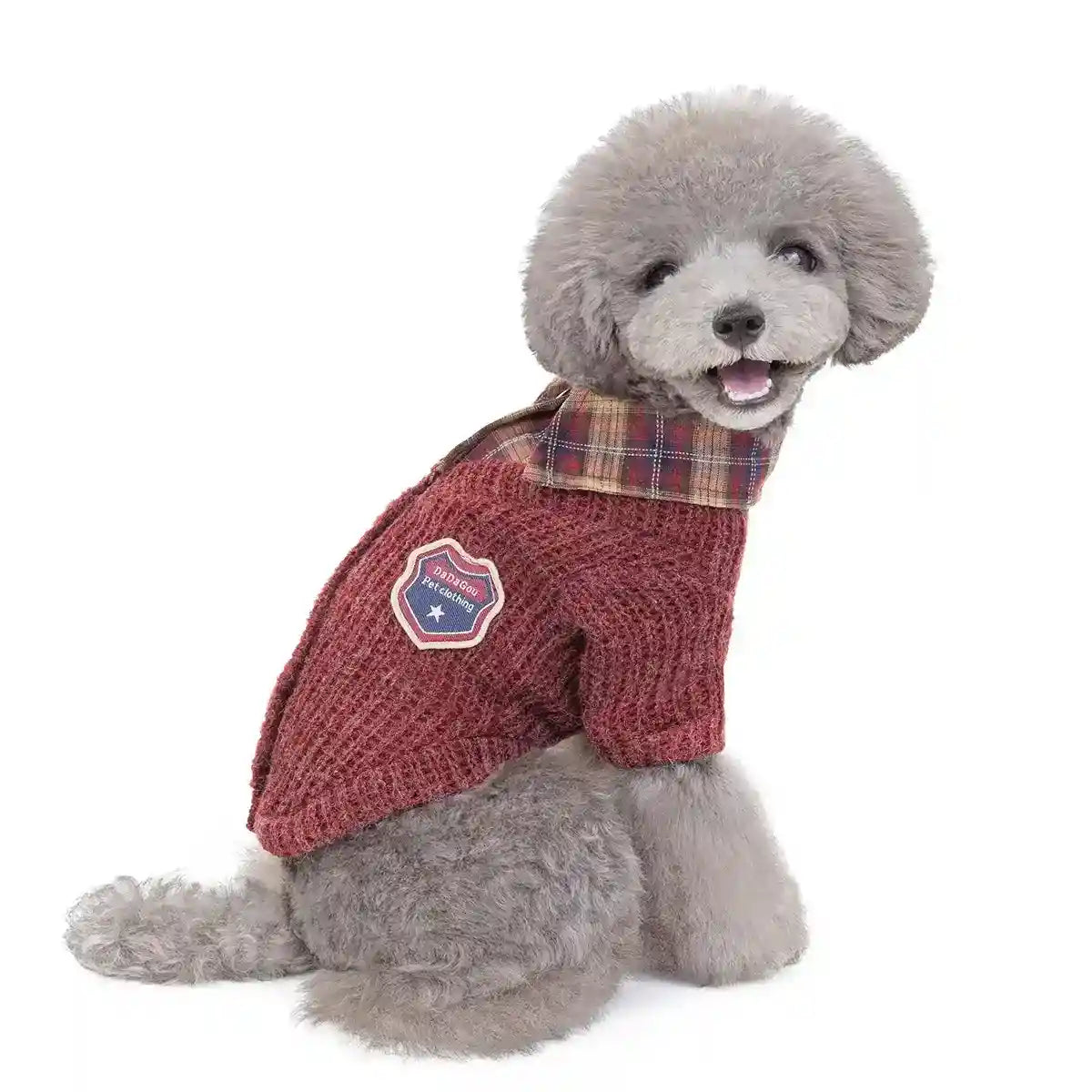 Maglioncino Cani Gatti Colletto Bottoni Elegante by Dog Moda
