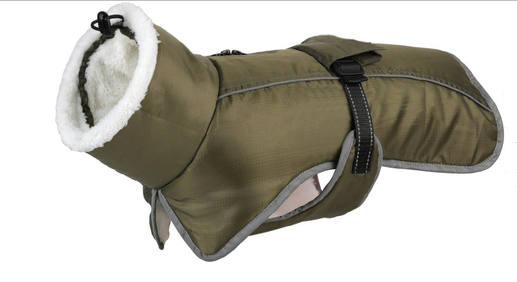 „Warm Cloud“ Hundemantel mit Fleece und Windschutz
