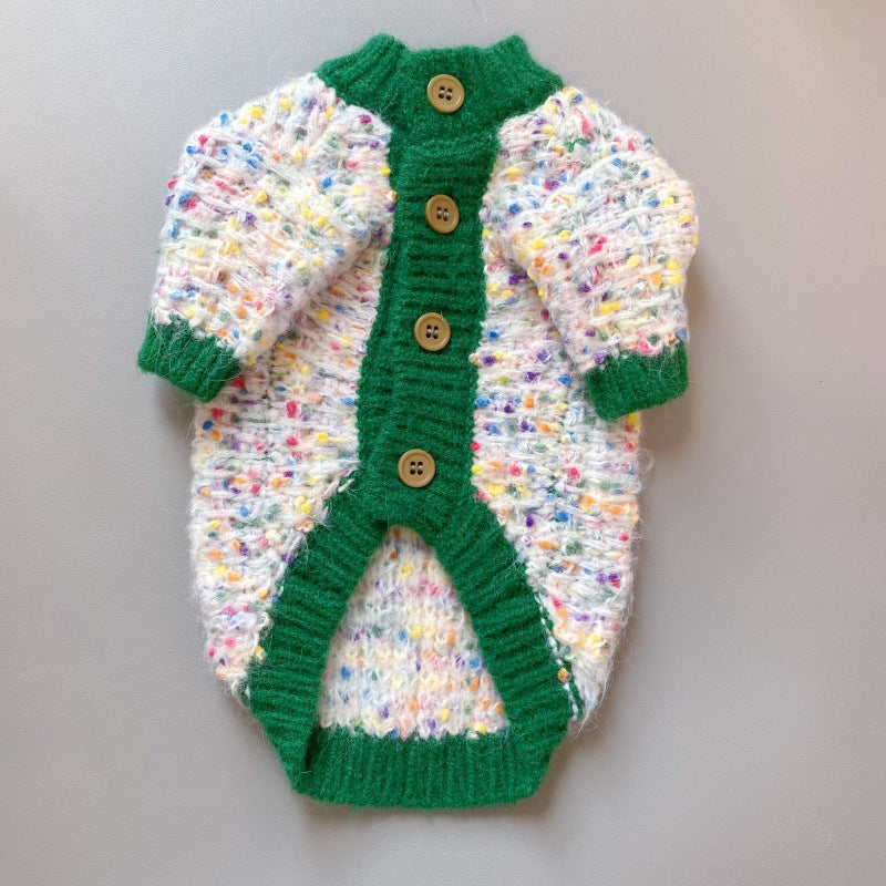 Cardigan de punto para gatos - Lana suave y cálida