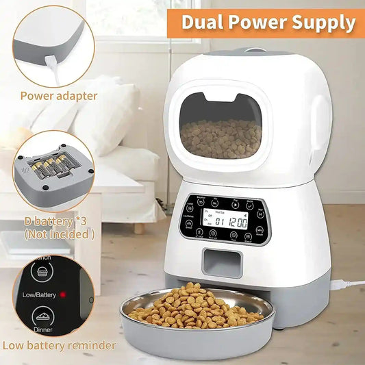 Distributore Automatico Cibo Cani Gatti - 3.5L WiFi by Dog Moda