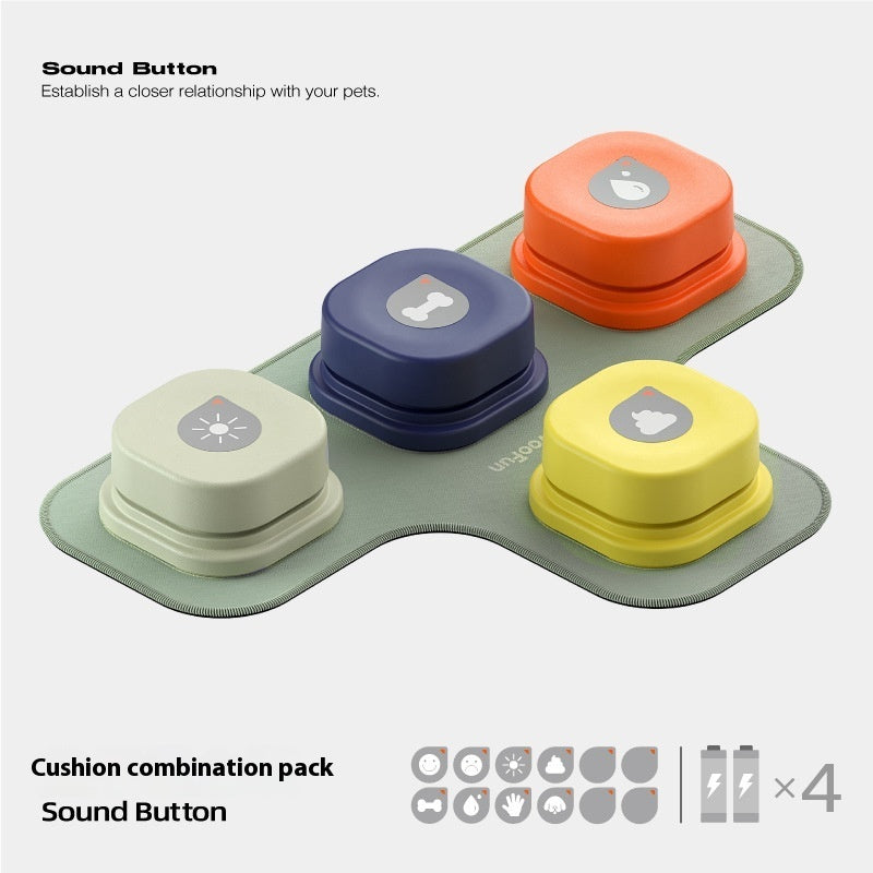 4 Colors Pet Communication Button One-click Prevent Physical Inactivity Recordable Dog Talking Button Toy Cat Toy Pet Products by Dog Moda