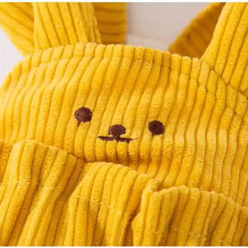 Peto de Terciopelo de Canalé para Perros - Estilo Retro Conejo