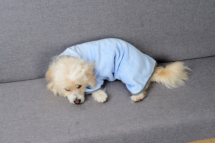 Absorbent and Soft Terry Bathrobe for Dogs and Cats