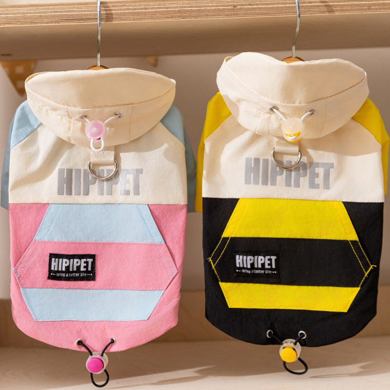 HIPIPET Raincoat with Hood and Visor for Dogs