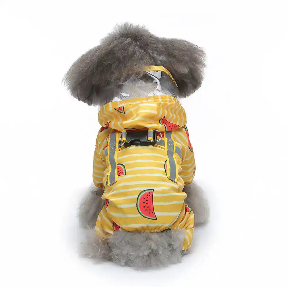 Impermeabile Cani con Pettorina e Cappuccio Integrati by Dog Moda
