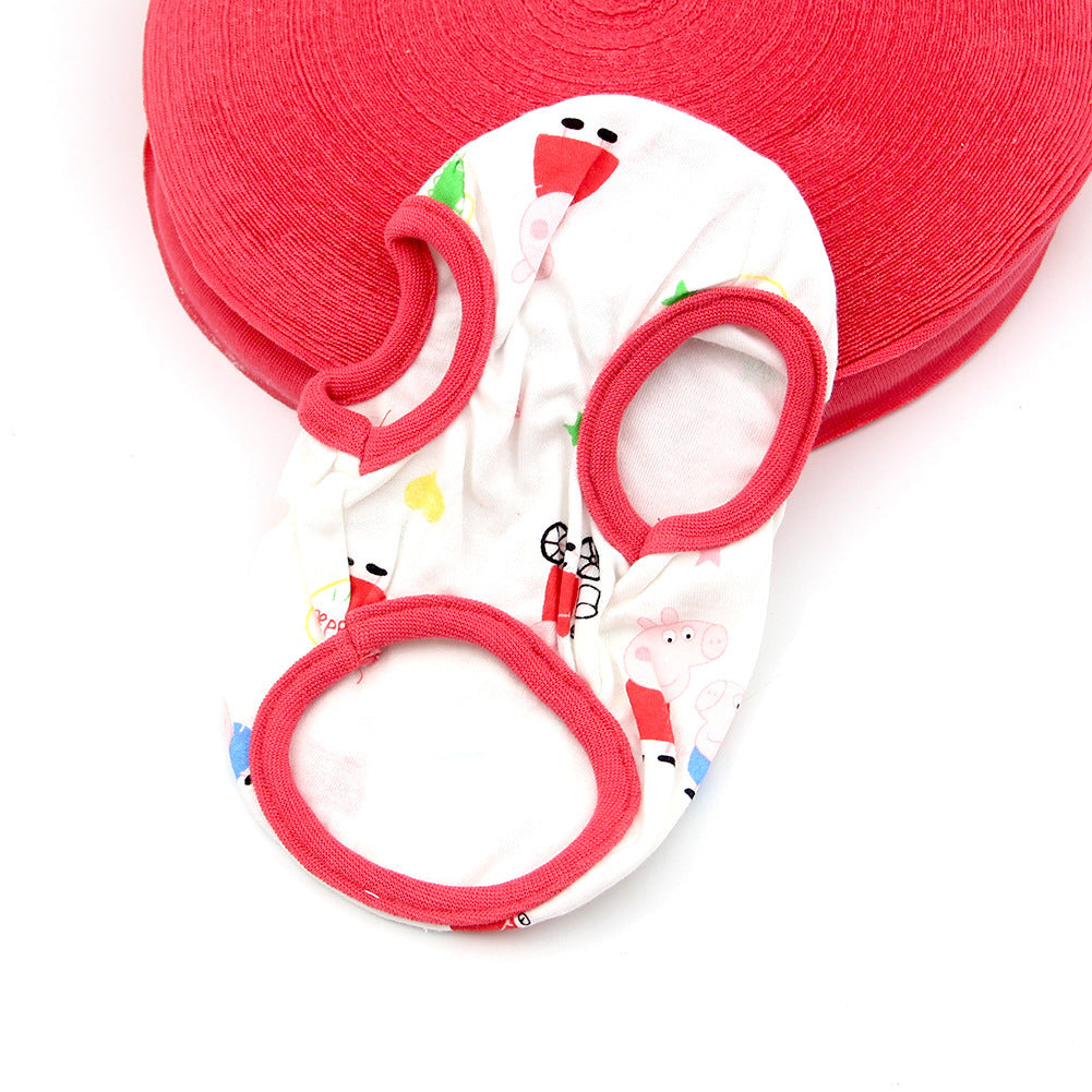 Maglietta in Cotone Smanicata per Cani – Fantasie Divertenti e Colorate - Dog Moda
