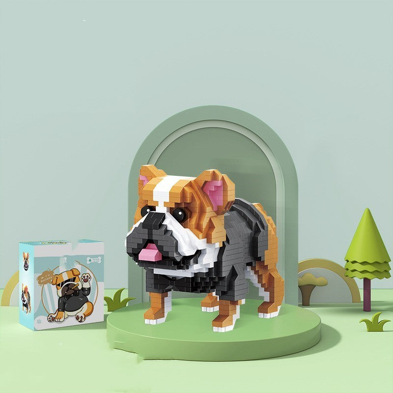 Pet Dog Building Block Set – Micro Brick Dog Model