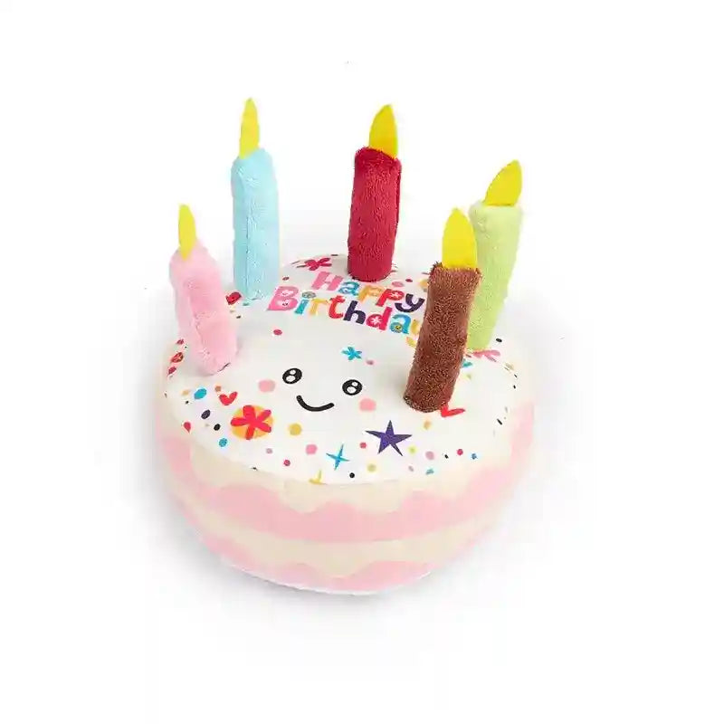 Gioco Torta Sonoro per Cani con Candeline - Peluche by Dog Moda