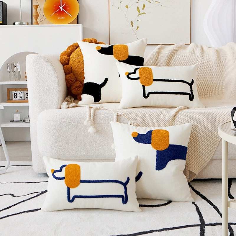 Cuscino Cane 3D Ricamata – Arredo Casa Idea Regalo