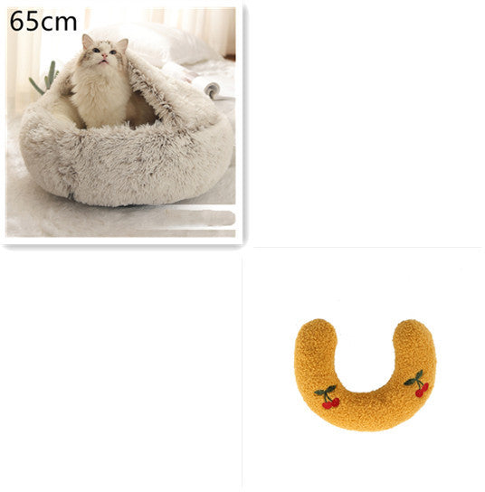 Cuccia Avvolgente "Comfort Ciambella" in Pile con Copertina - Dog Moda