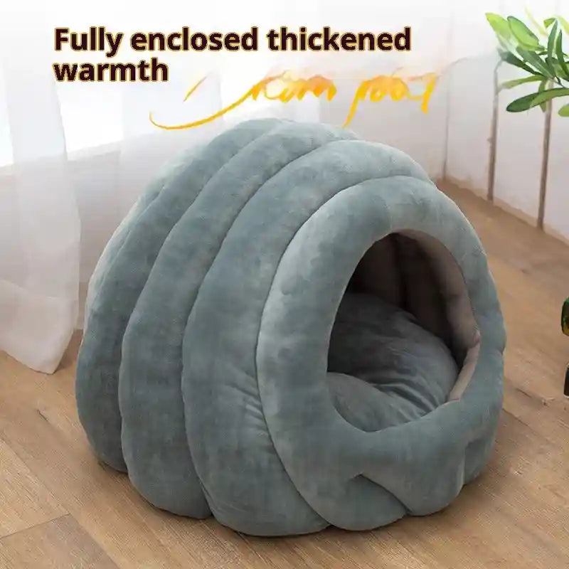 Enclosed Cat House - Removable Warm Design