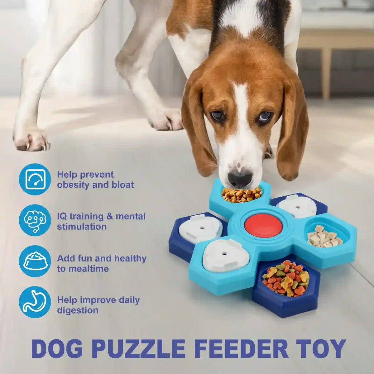 Gioco Interattivo per Cani - Puzzle Antiscivolo Slow Feeder by null