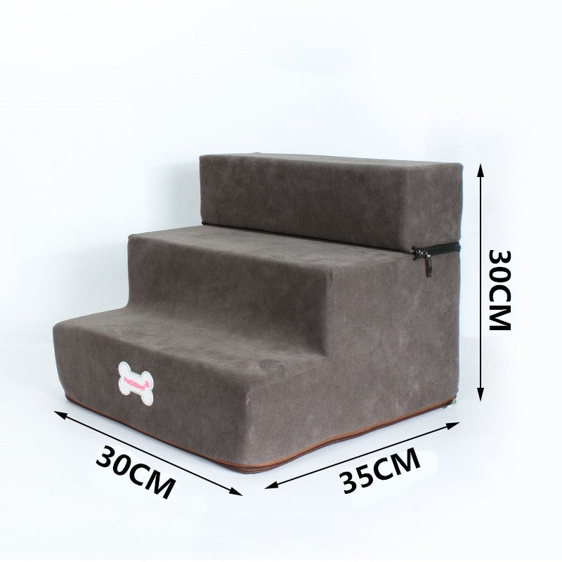 Velvet Dog and Cat Stairs - Cheepet
