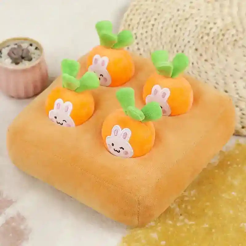 Gioco Peluche Cani Gatti Nascondi Snack Frutta Verdura by Dog Moda