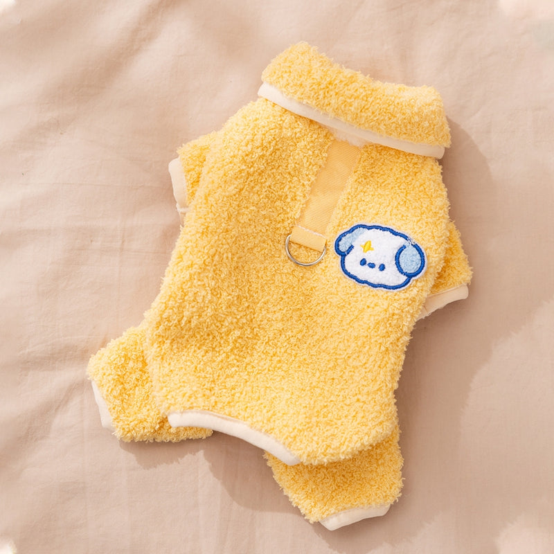 Pigiamino Cane Lemon 4 Zampe - Tutina Ricamo Maltese