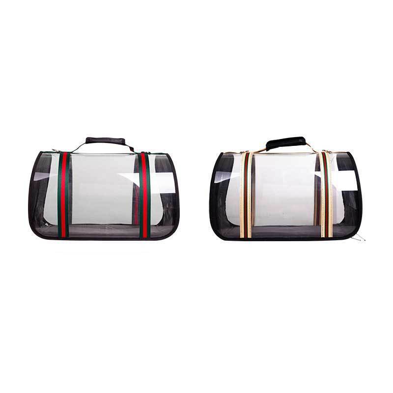 Transparent Pet Carrier for Dogs and Cats - Comfort and Control While Traveling 