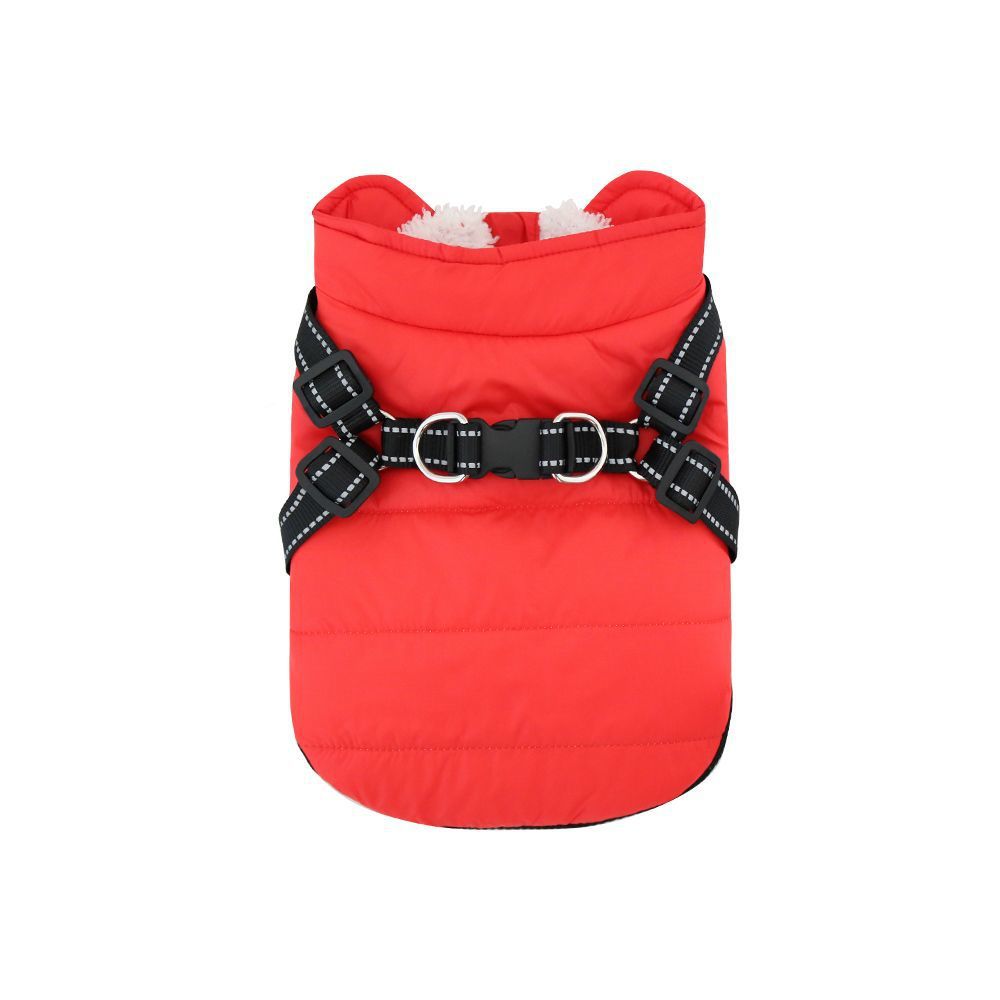 Padded Dog Coat with Integrated Harness
