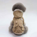 Windproof Fur Hooded Dog Coat