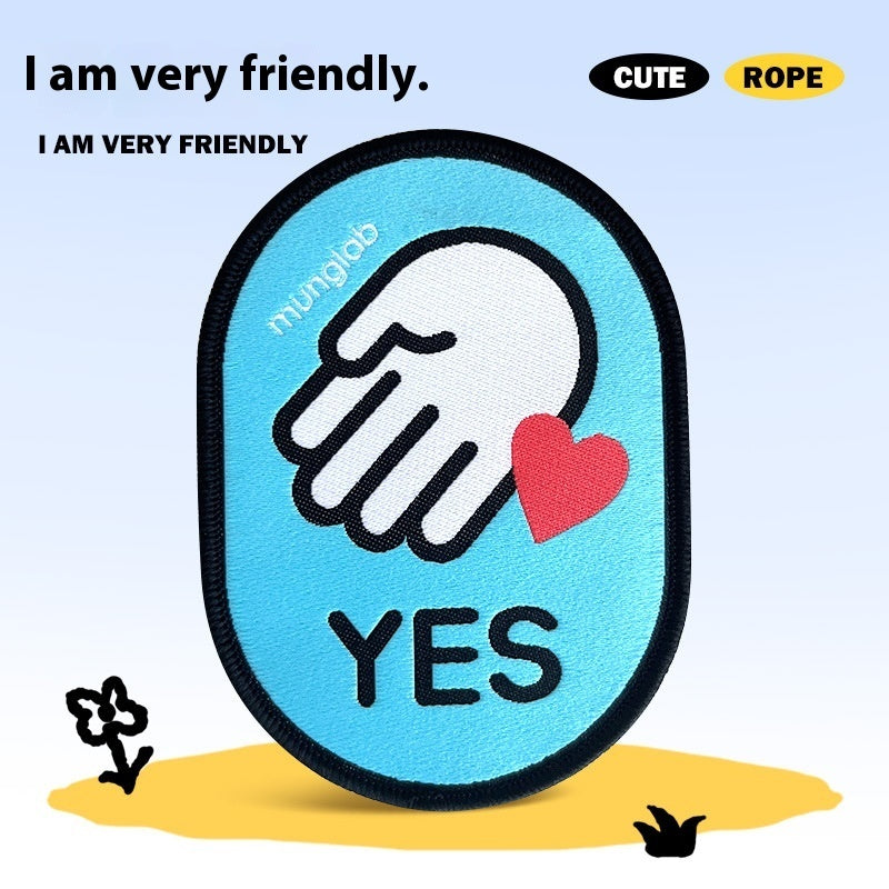 Plaques d'identification pour laisse - Messages pour chiens