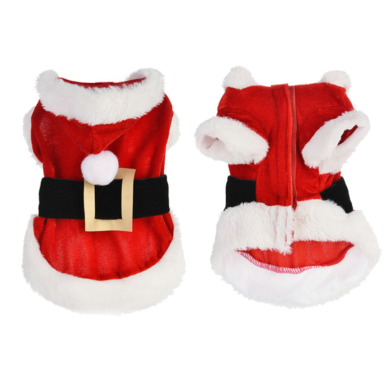 Cheepet Santa Claus Dog Costume - The Perfect Christmas Style for Your Four-Legged Friend