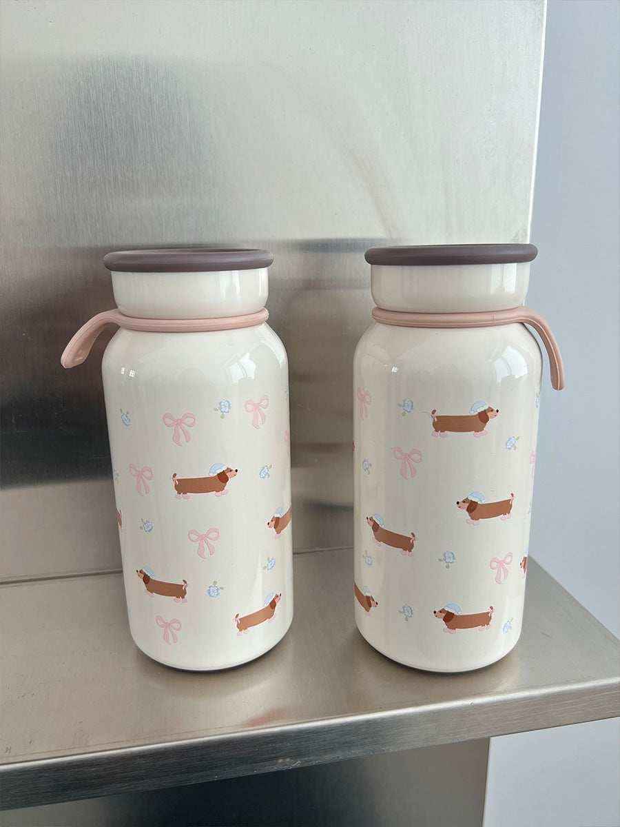 Borraccia Termica Bassotto 400ml in Acciaio Inox 304 by Dog Moda