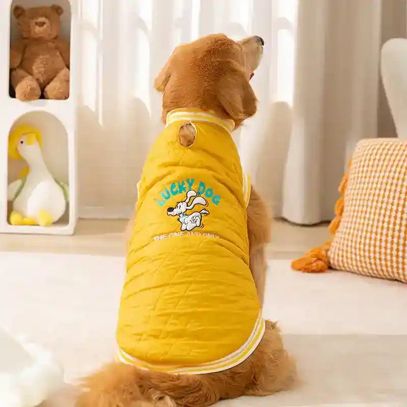 Cappotto Cani Taglia Grande Lucky Dog - Imbottito Caldo