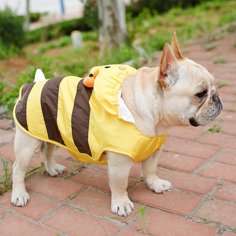 Dog Raincoat "Bee" Cute and Functional for Rain
