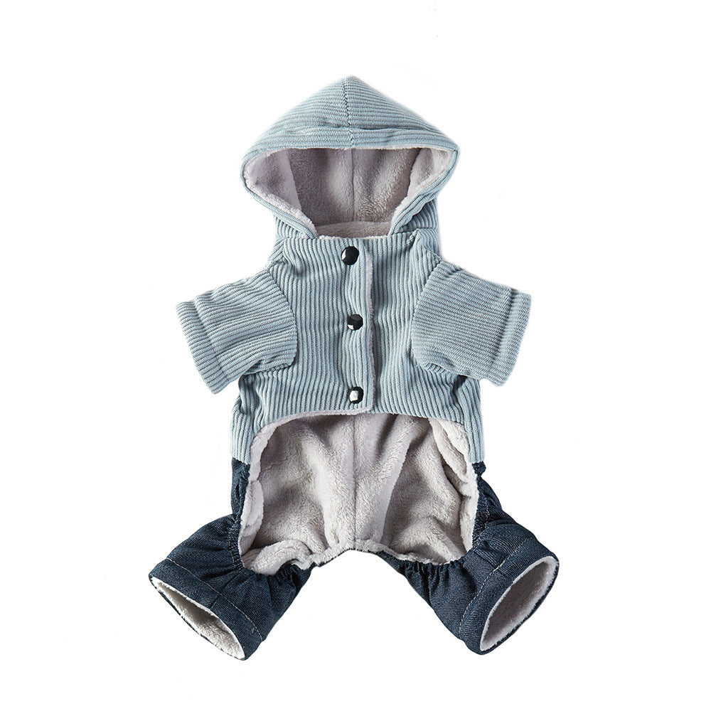 Coco Tweed Dog Coat - Corduroy 4 Legs Fleece