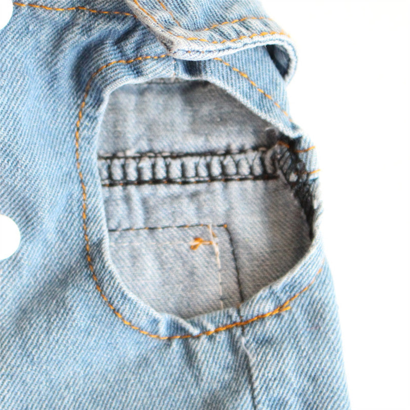 „Do No Thrive“ Hundeweste mit Graffiti-Print in Jeans